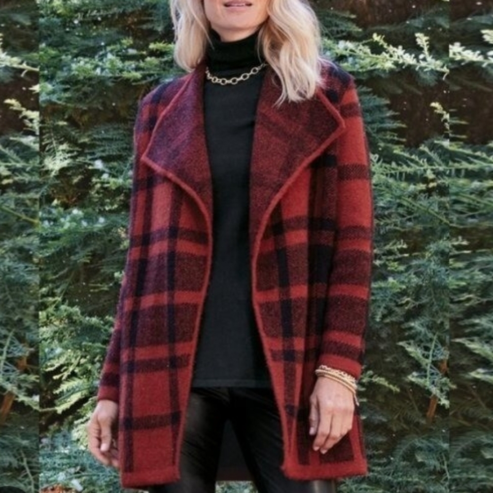 Soft Surroundings | Cozy Cottage Cardigan Sweater |Wool | Size L |EUC